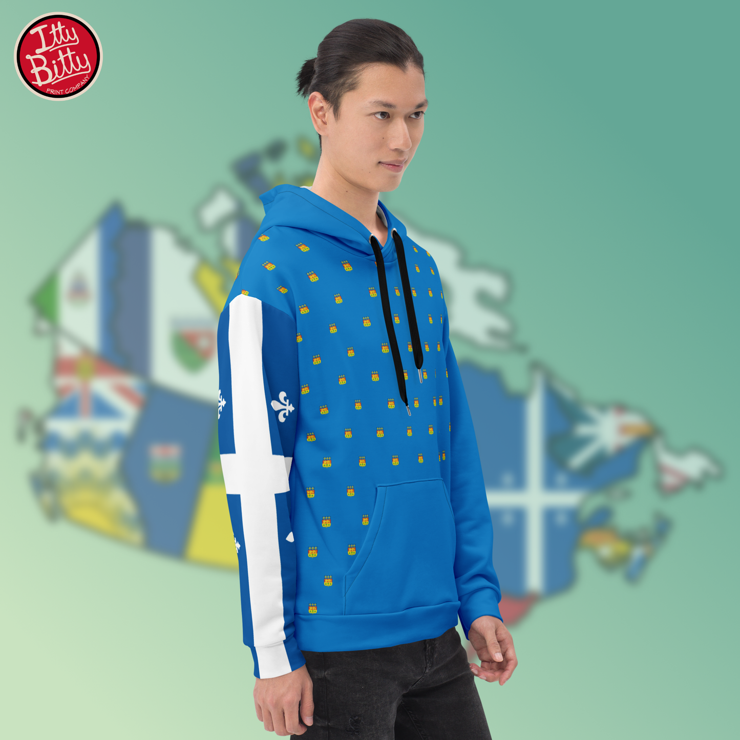 Quebec Blue Flag Iris - Hoodie