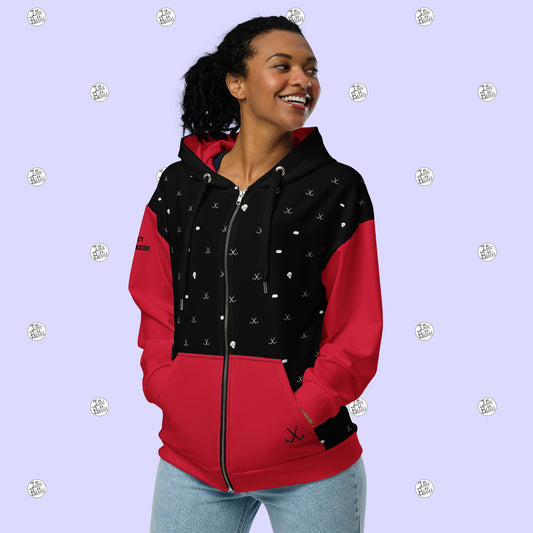 Get Pucked! - Zipper Hoodie - Unisex