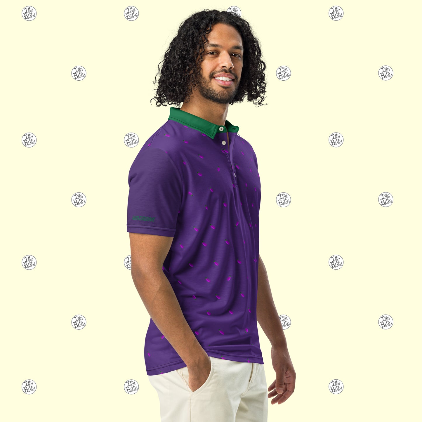 Aubergine - Slim Polo - Mens