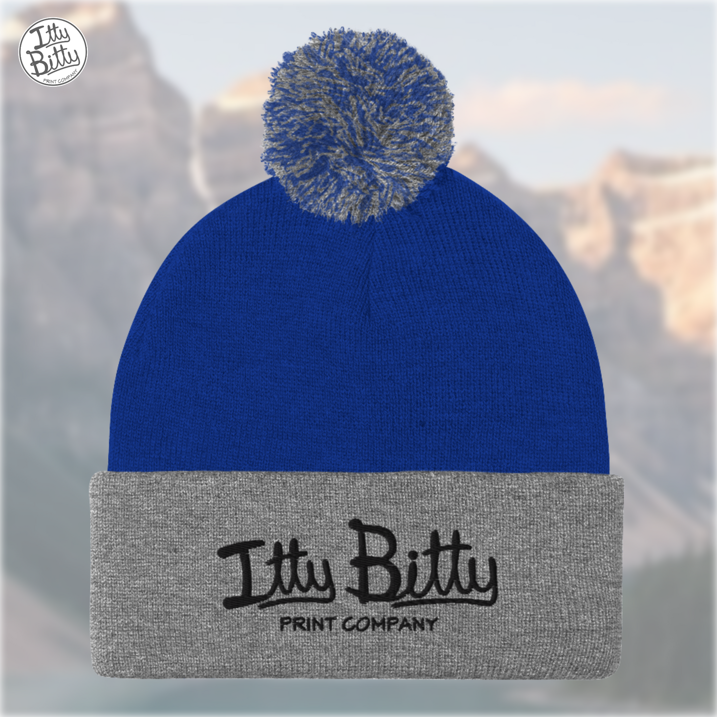 POM-POM Blue Grey Black