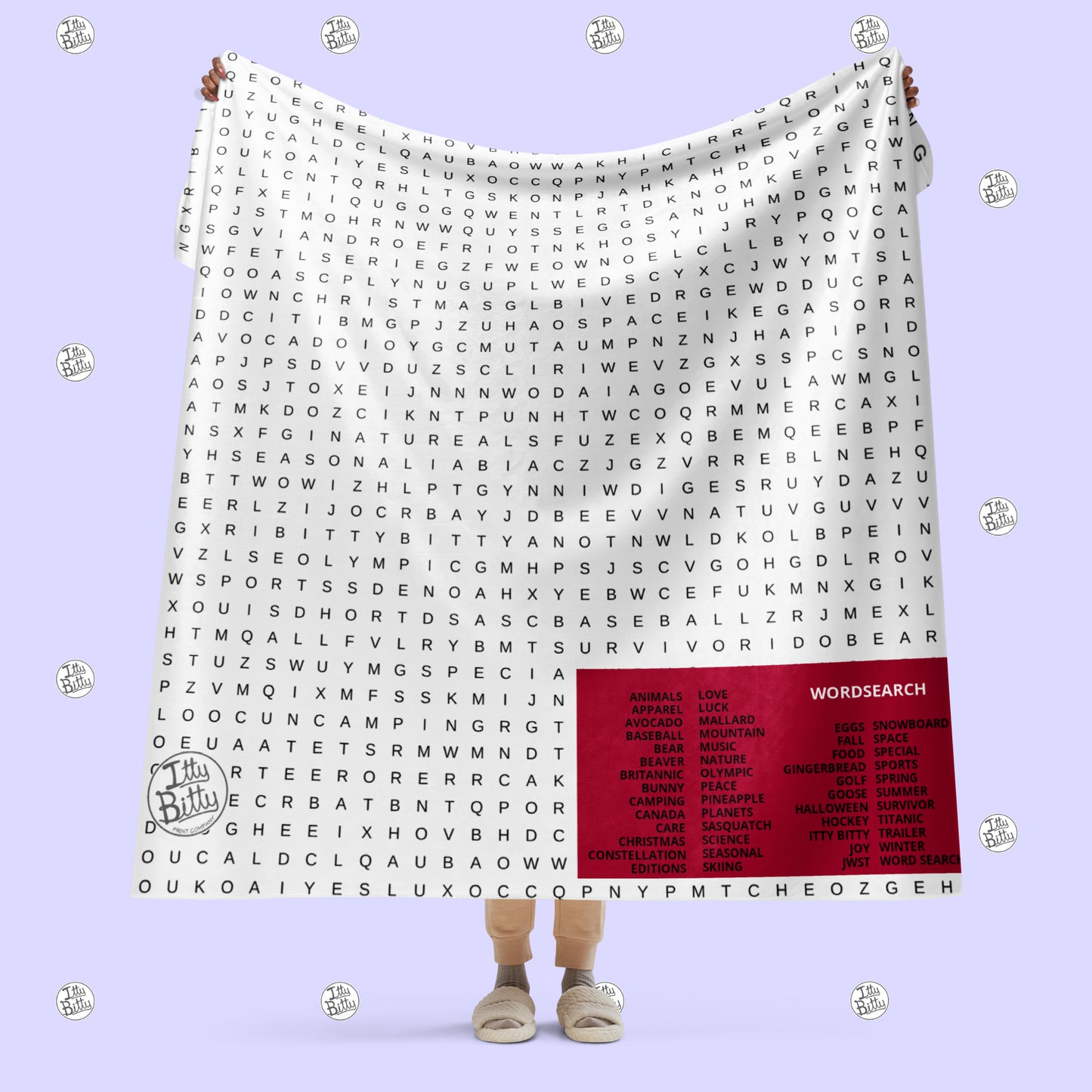 WORD SEARCH - Sherpa Throw