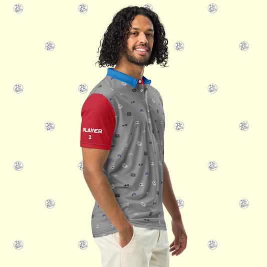 Player 1 & 2 - Slim Polo - Mens