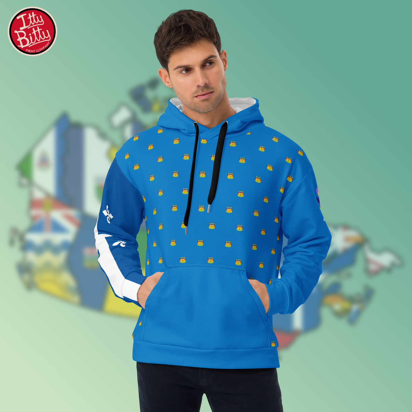 Quebec Blue Flag Iris - Hoodie