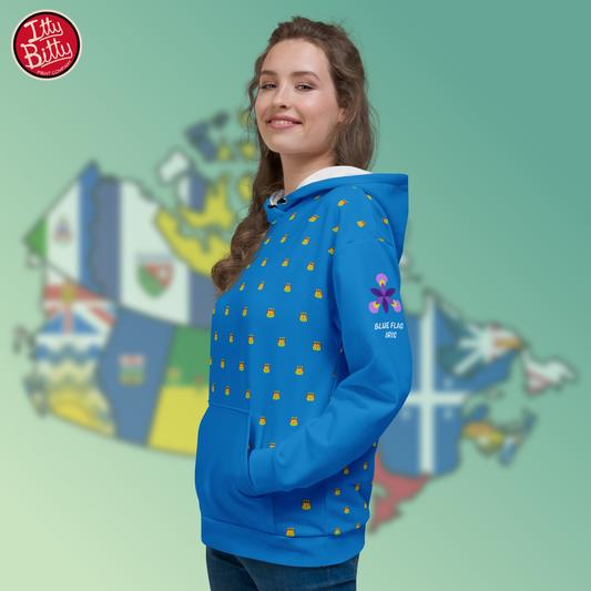 Quebec Blue Flag Iris - Hoodie