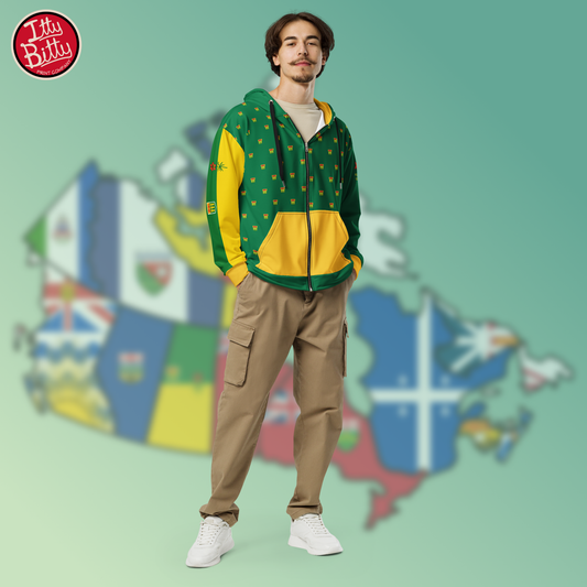 Saskatchewan Red Lily - Zipper Hoodie - Unisex