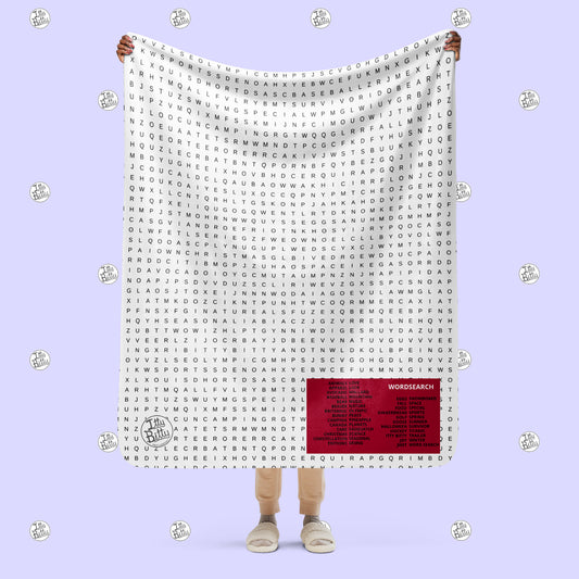 WORD SEARCH - Sherpa Throw