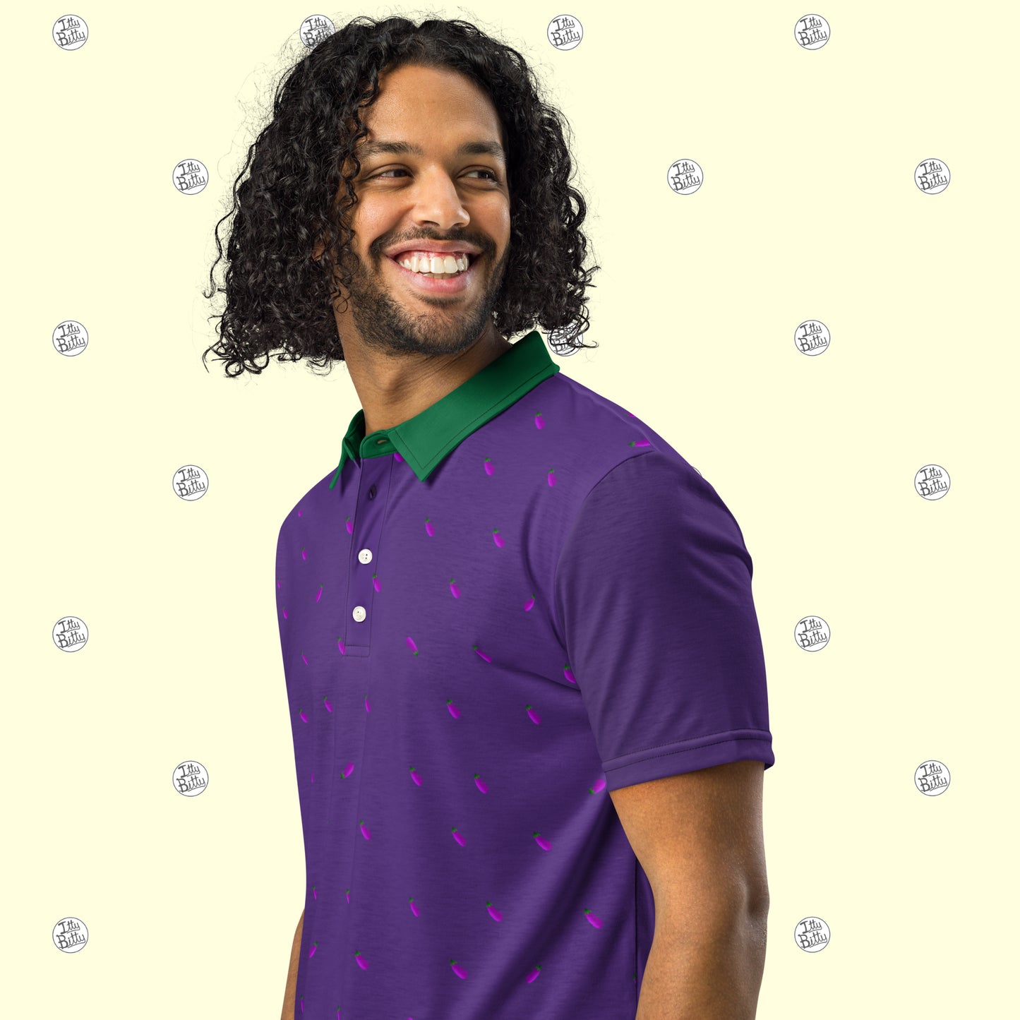Aubergine - Slim Polo - Mens