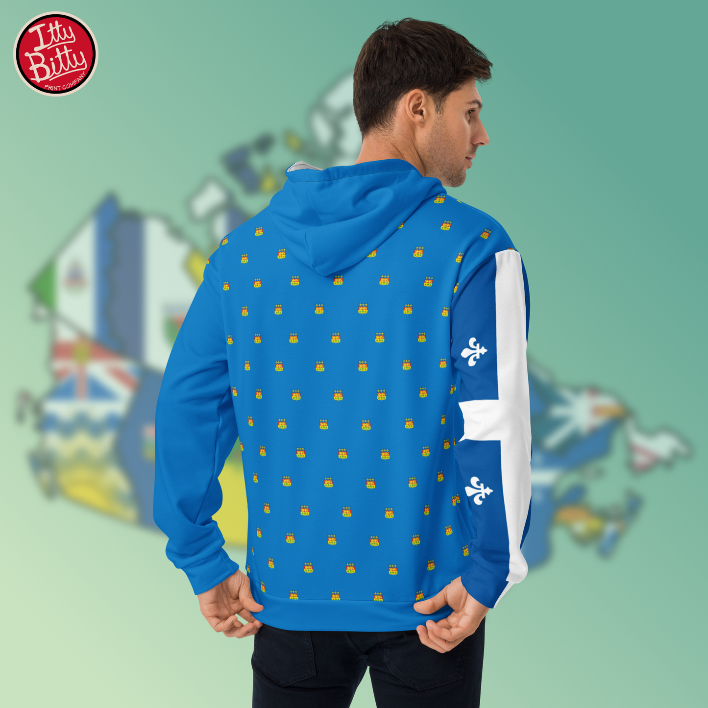 Quebec Blue Flag Iris - Hoodie