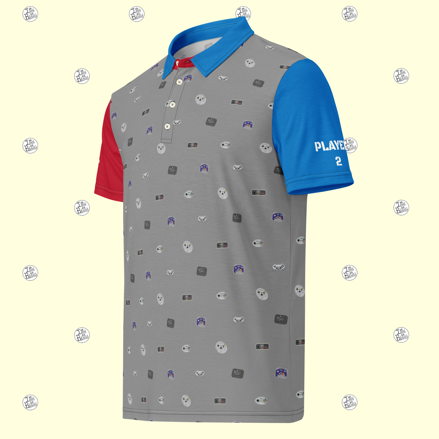 Player 1 & 2 - Slim Polo - Mens