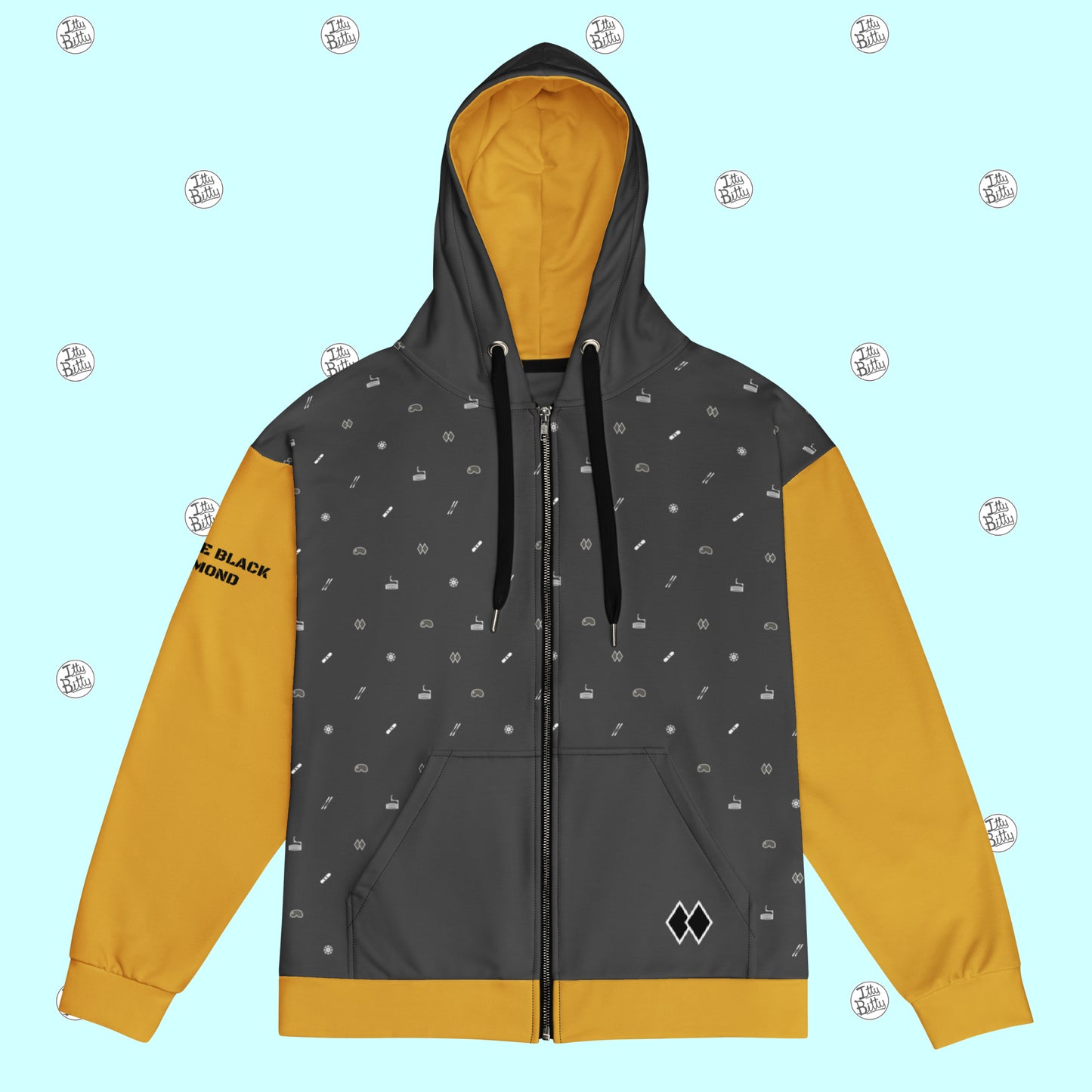 Double Black - Zipper Hoodie - Unisex