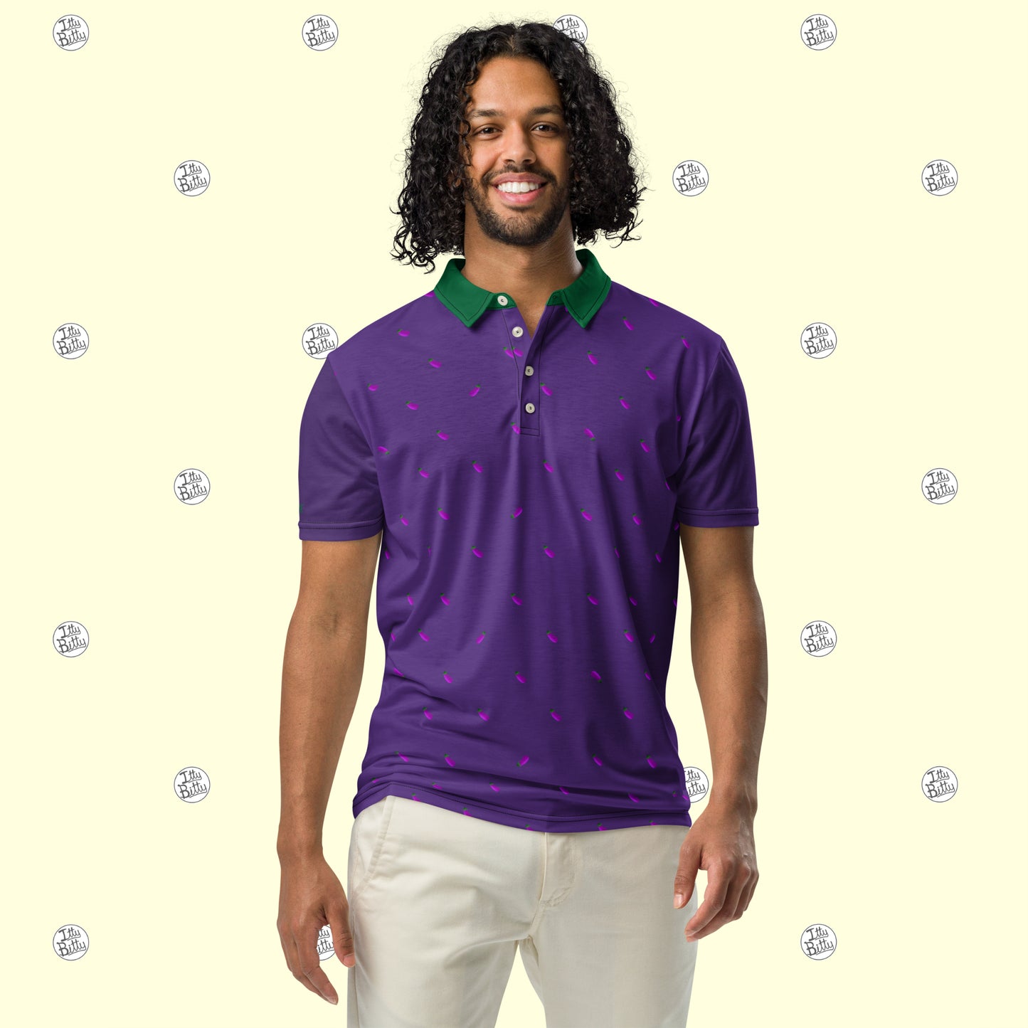 Aubergine - Slim Polo - Mens