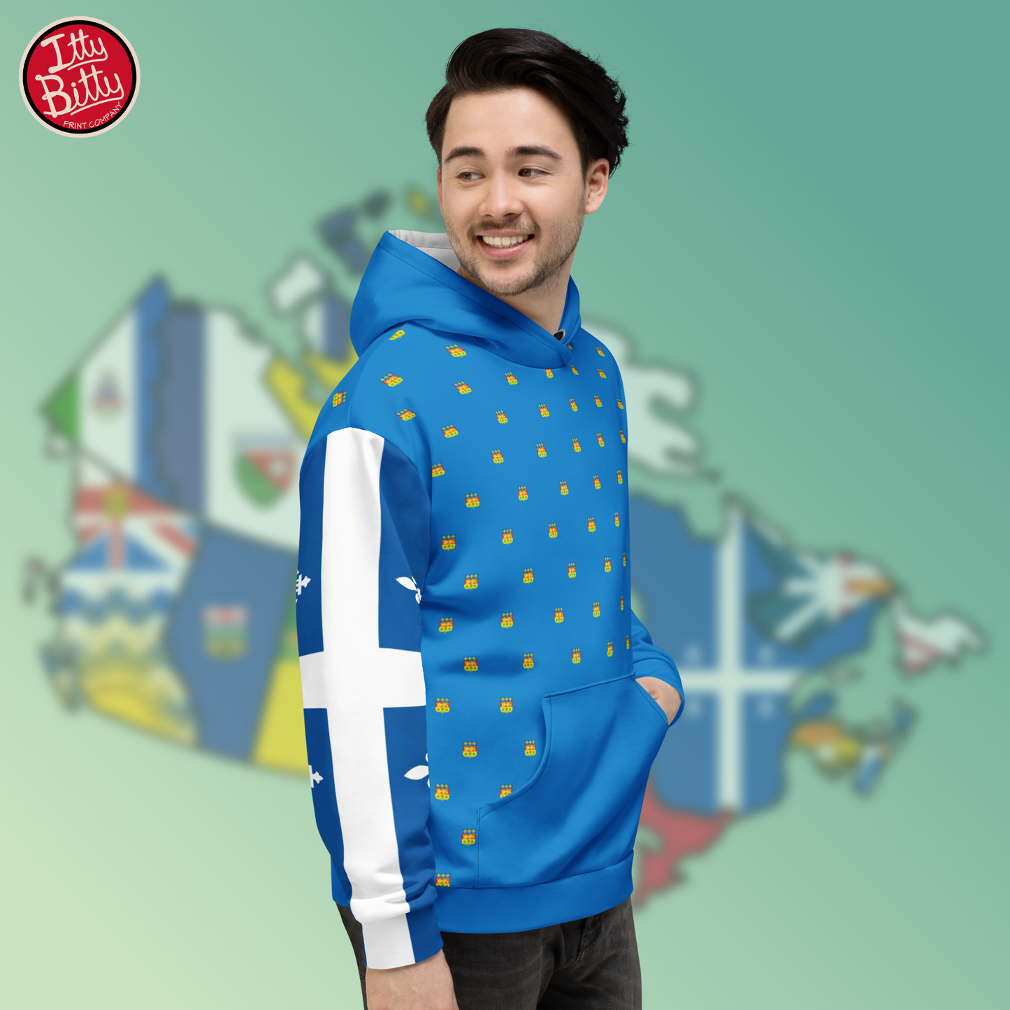Quebec Blue Flag Iris - Hoodie