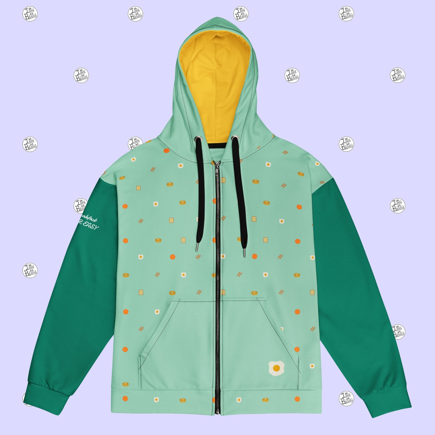 Breakfast! Over Easy - Zipper Hoodie - Unisex