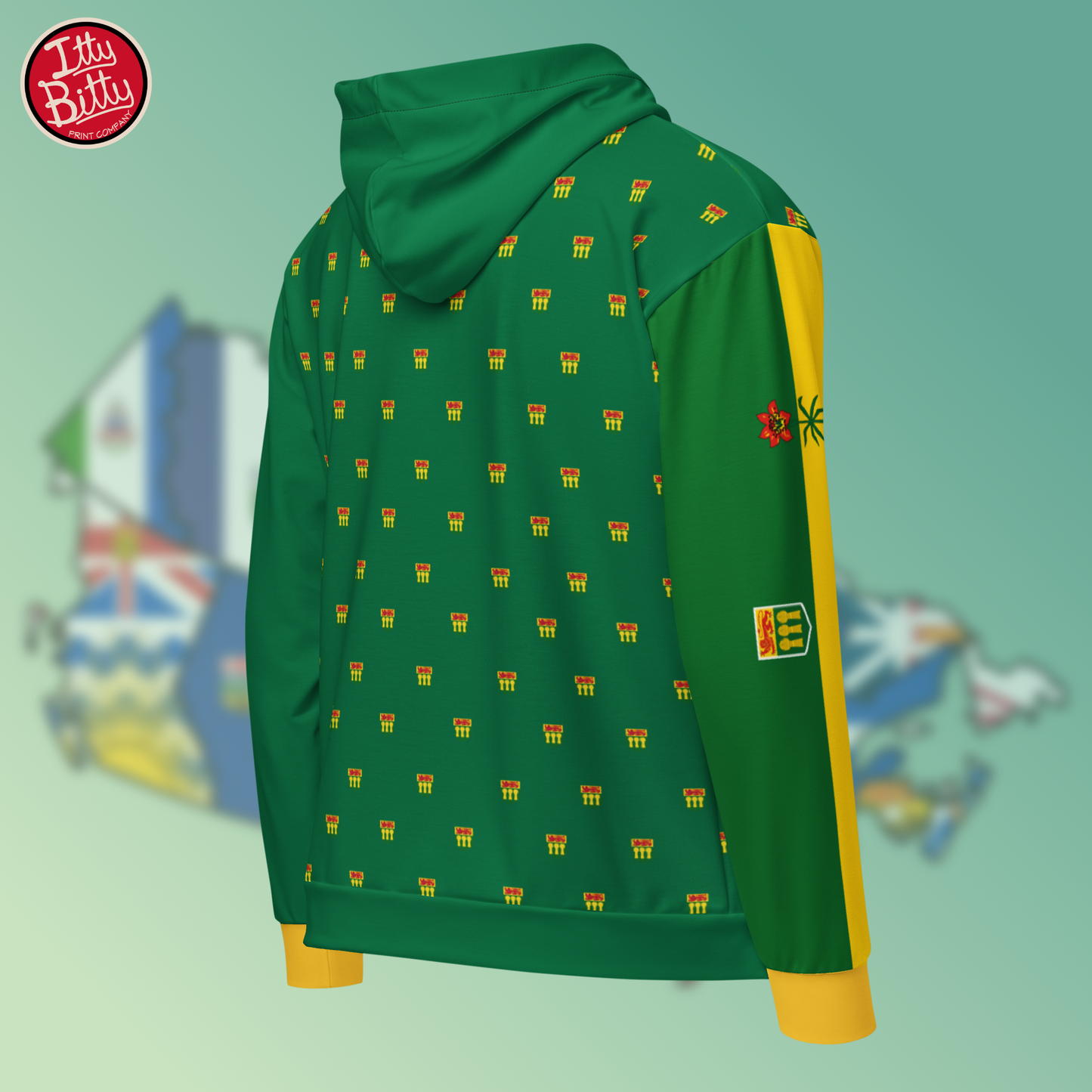 Saskatchewan Red Lily - Zipper Hoodie - Unisex
