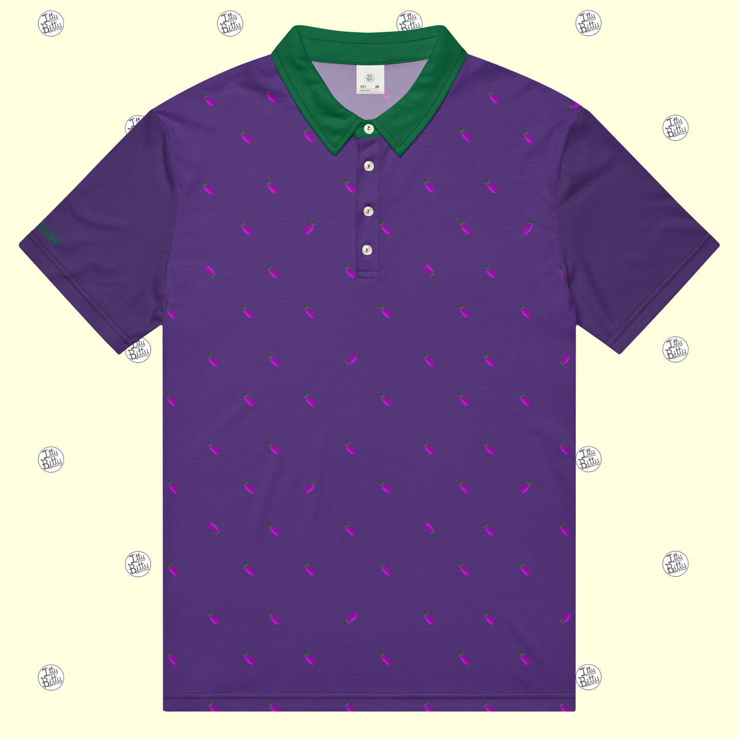 Aubergine - Slim Polo - Mens