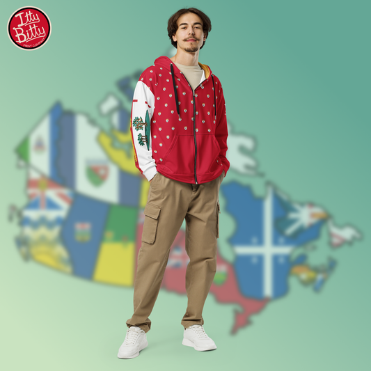 Prince Edward Island Lady Slipper - Zipper Hoodie - Unisex