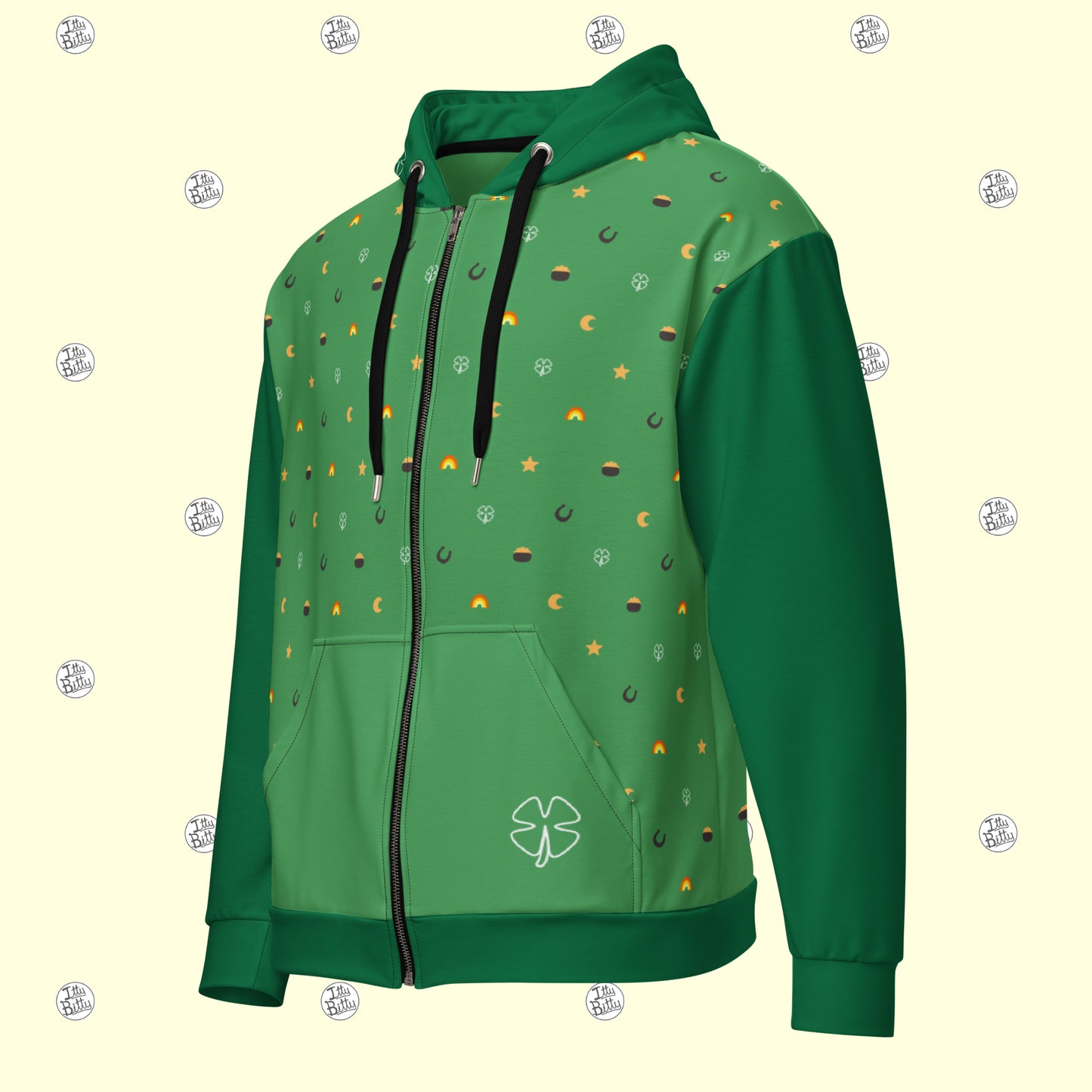 Lucky As Can Be - Zipper Hoodie - Unisex