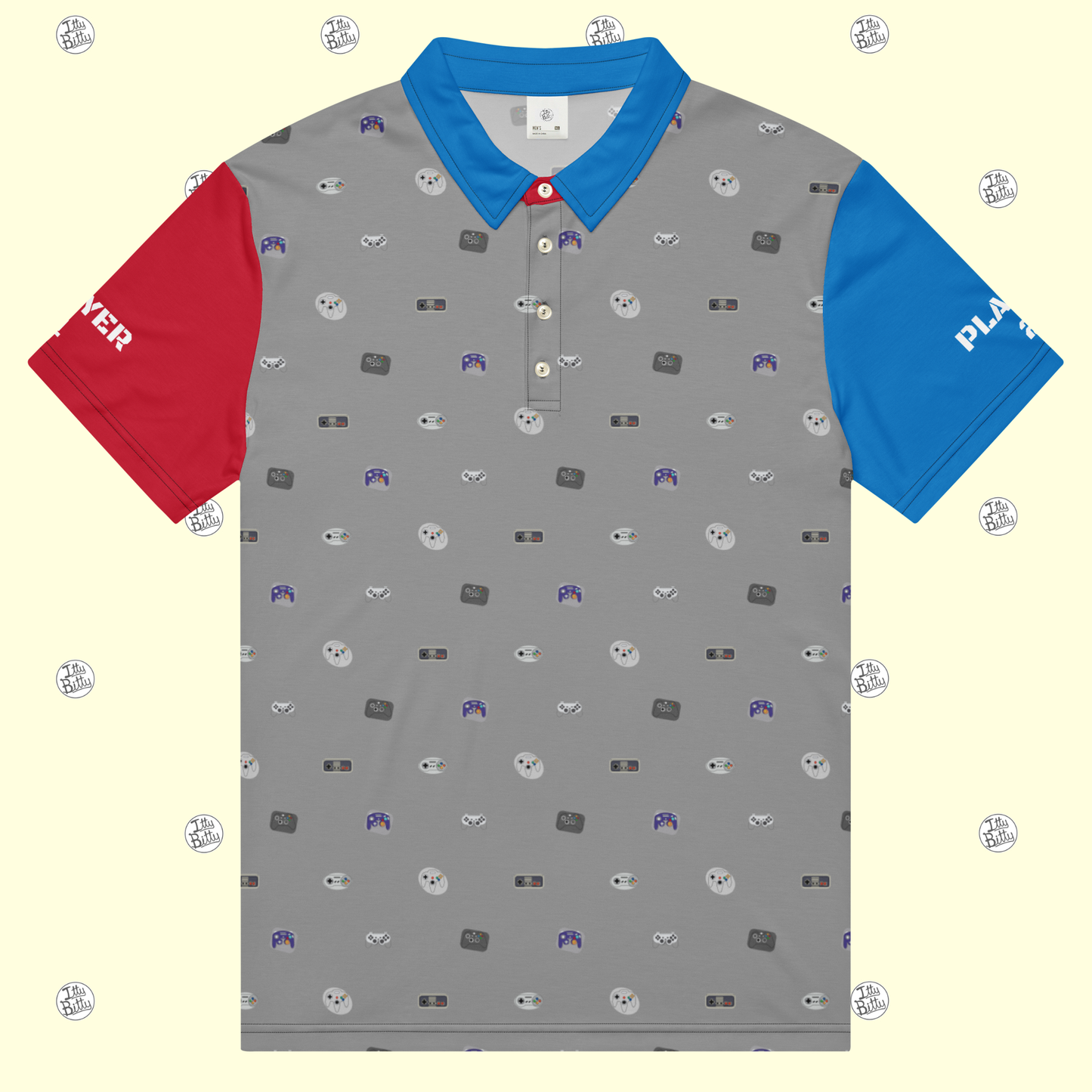 Player 1 & 2 - Slim Polo - Mens