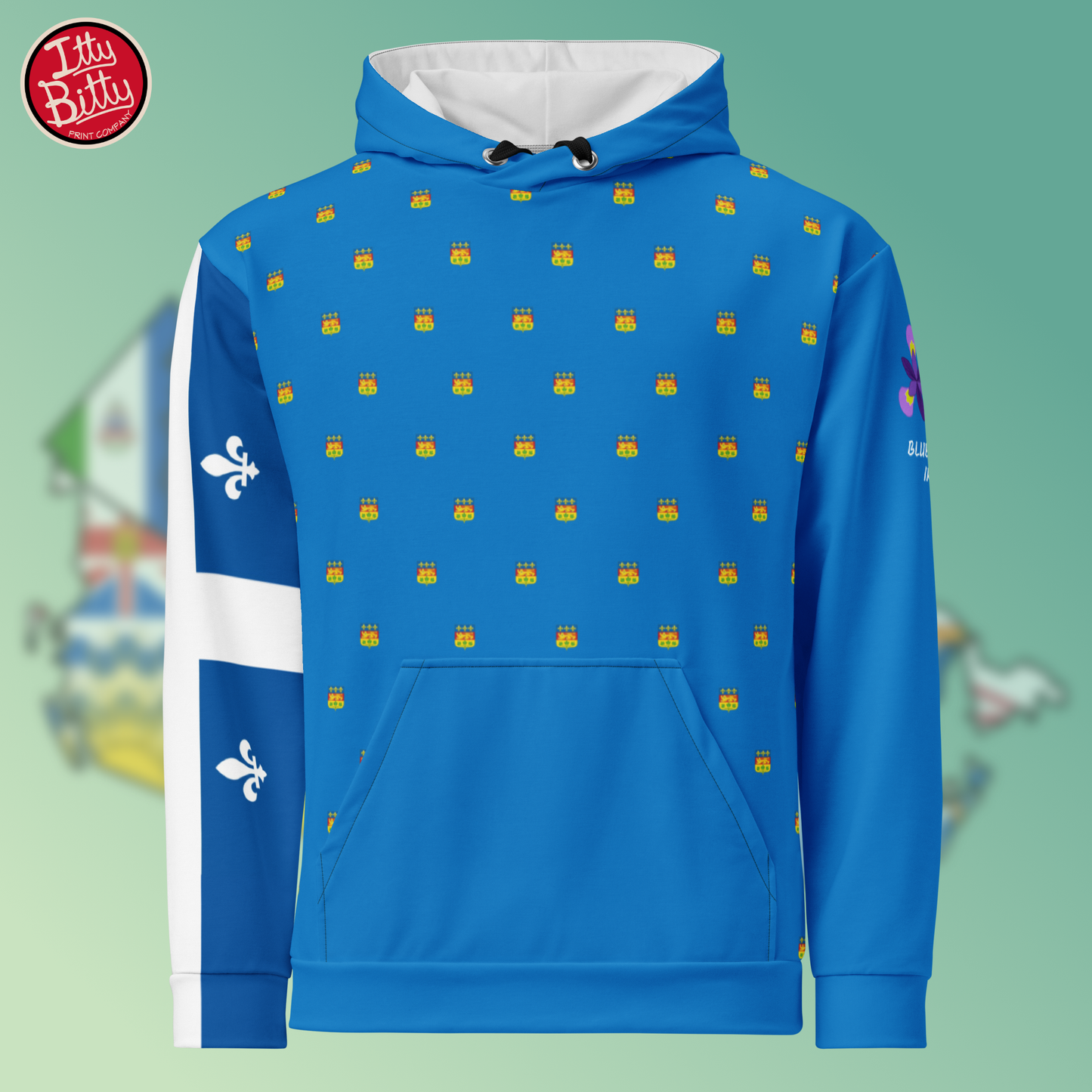 Quebec Blue Flag Iris - Hoodie