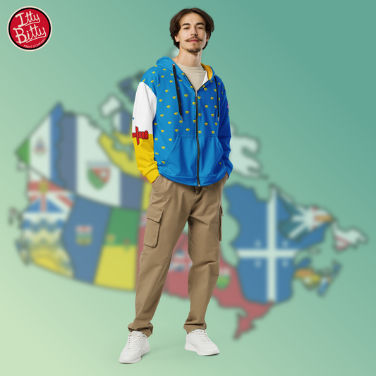 Nunavut Purple - Zipper Hoodie - Unisex