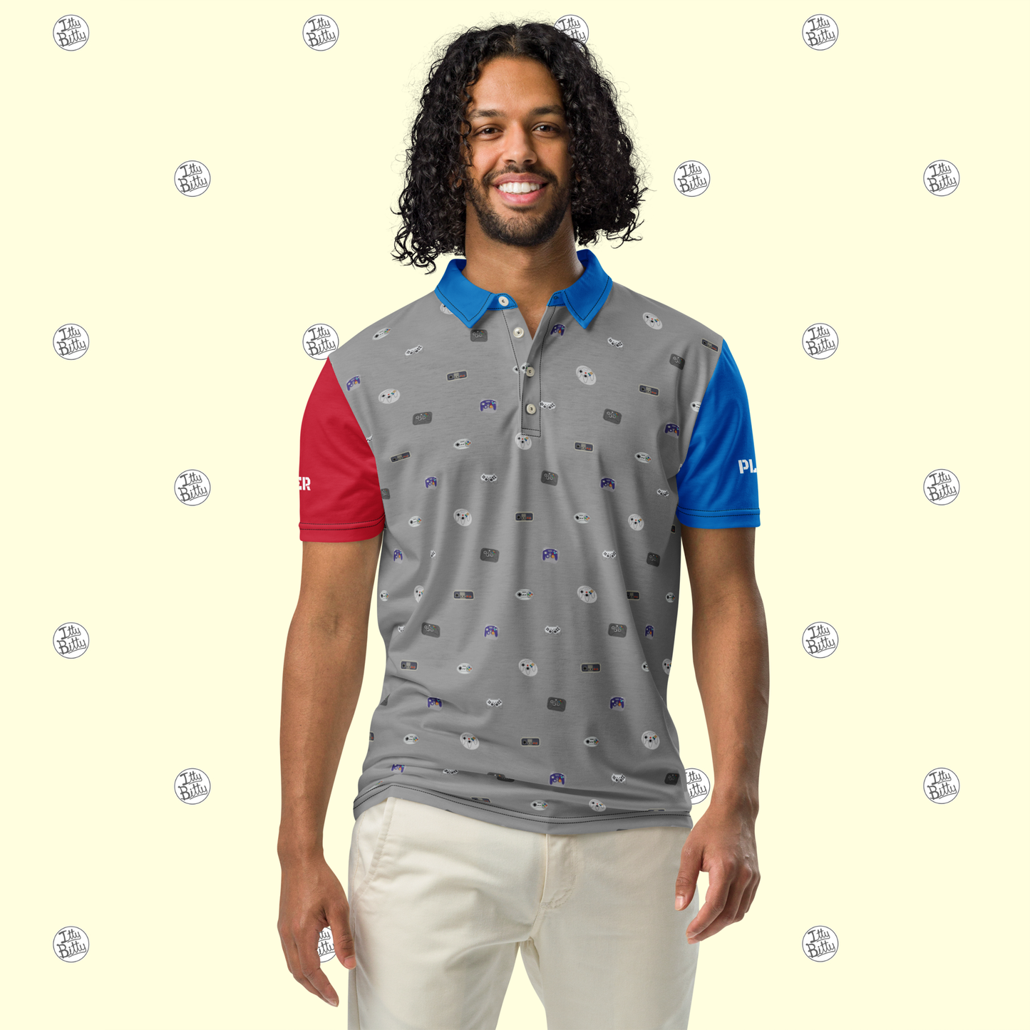 Player 1 & 2 - Slim Polo - Mens