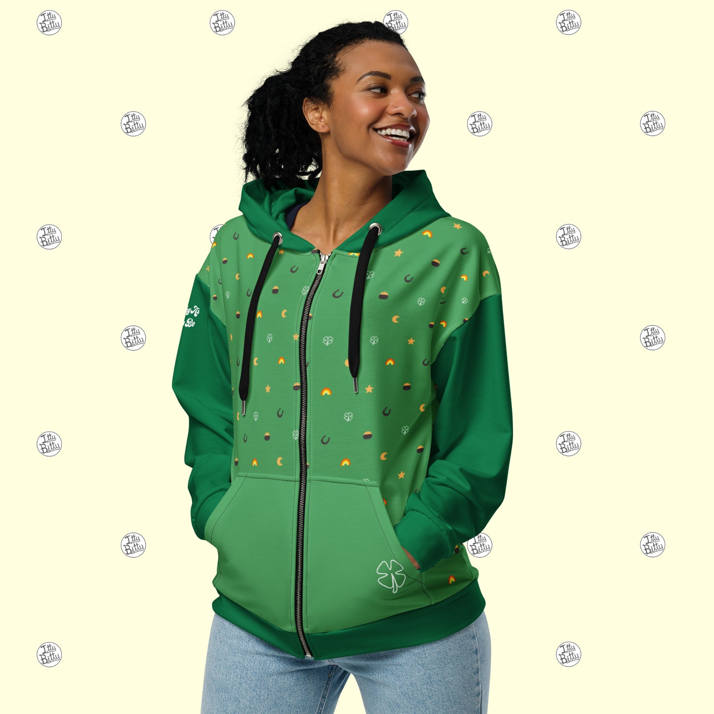Lucky As Can Be - Zipper Hoodie - Unisex