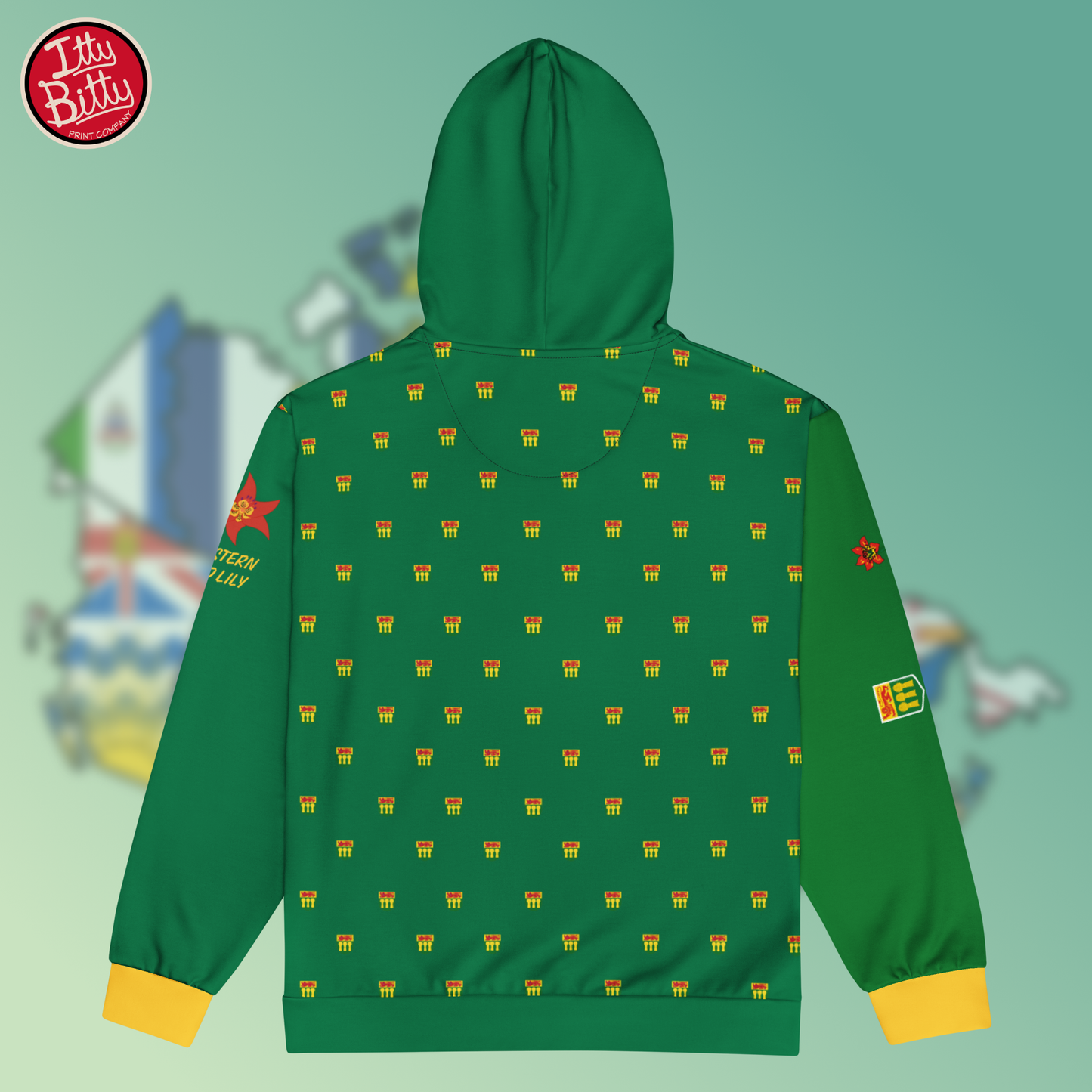 Saskatchewan Red Lily - Zipper Hoodie - Unisex