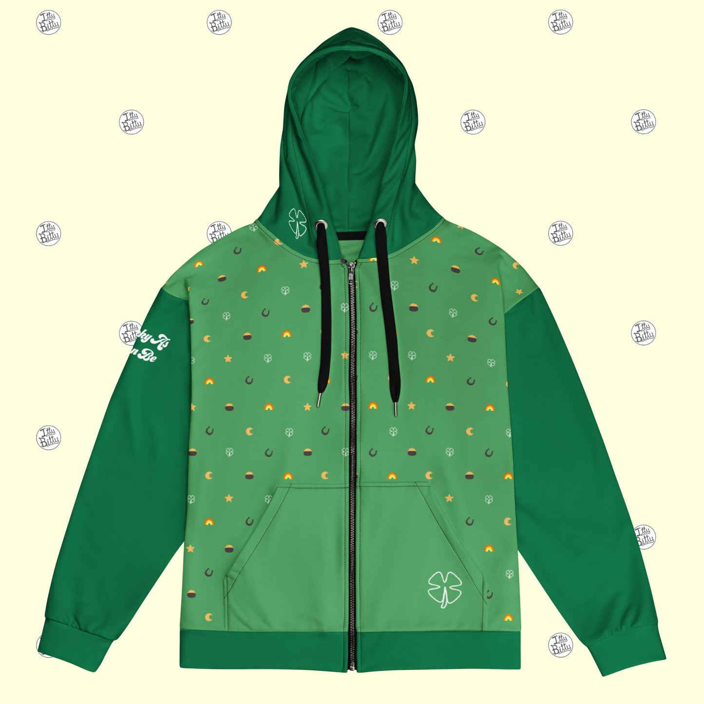 Lucky As Can Be - Zipper Hoodie - Unisex