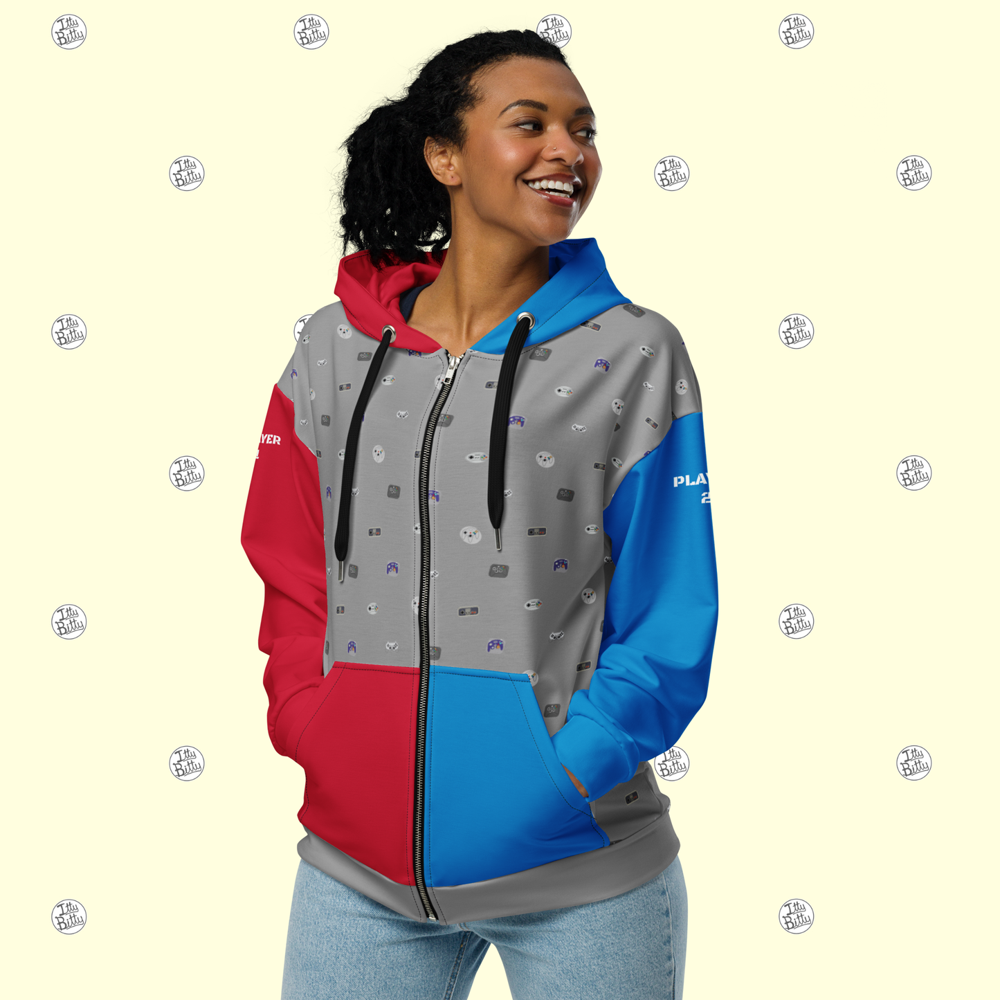 Player 1 & 2 - Zipper Hoodie - Unisex