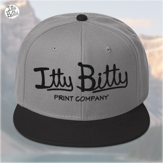 Flat Brim Snap Grey Black