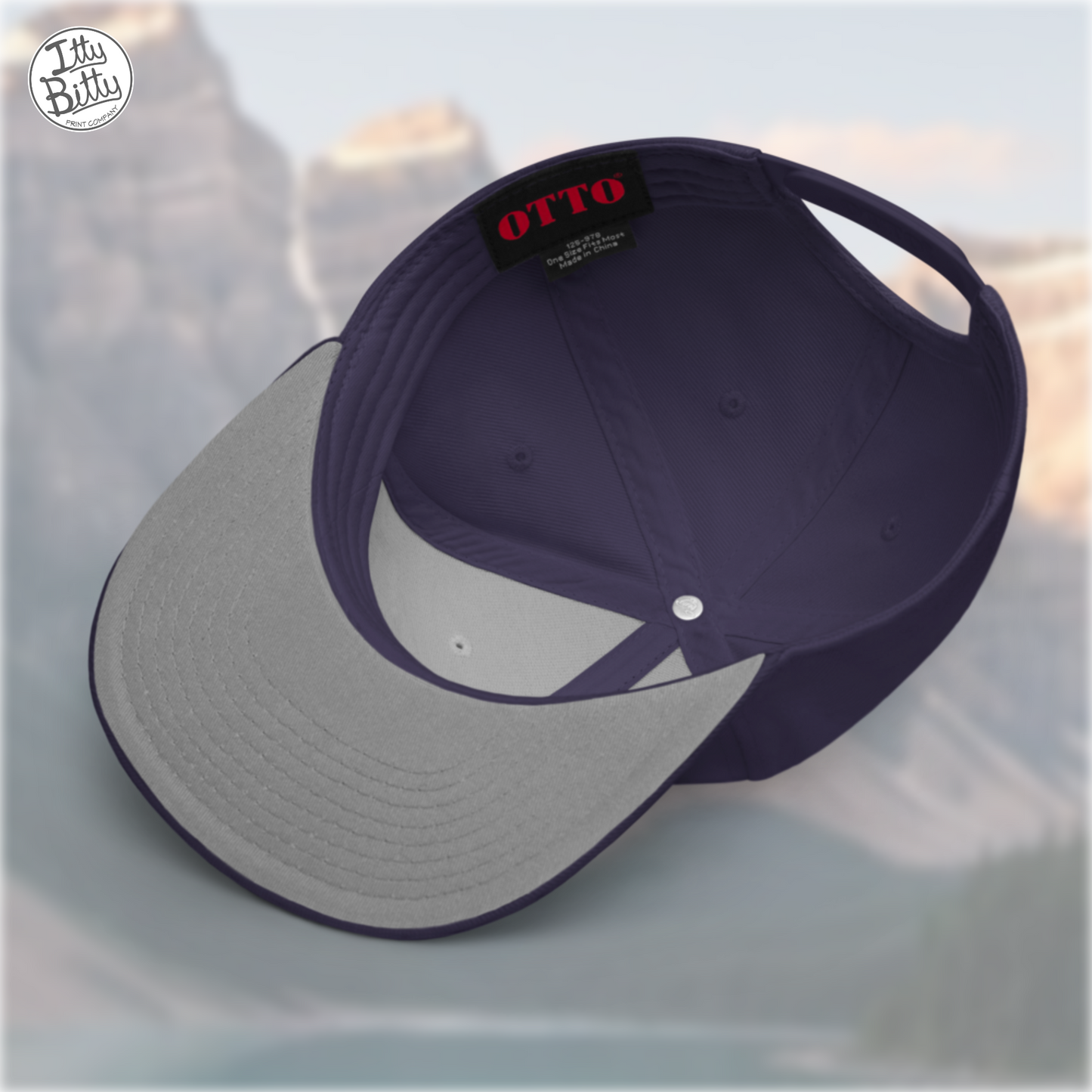 Flat Brim Snap Navy Yellow