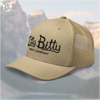 Trucker Hat Tan Black