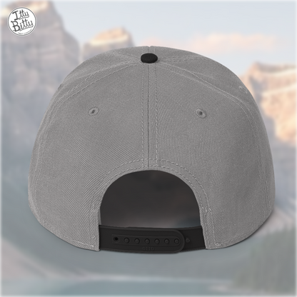 Flat Brim Snap Grey Black