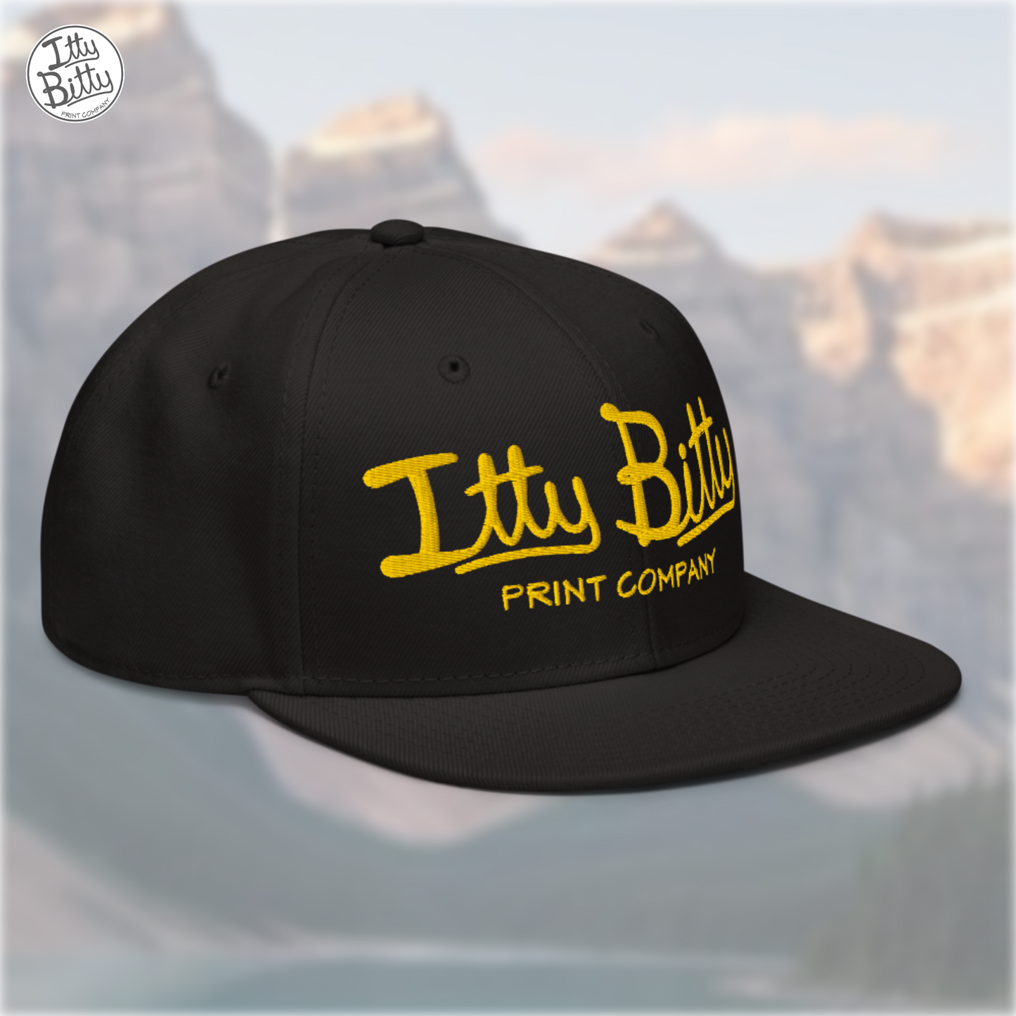 Flat Brim Snap Black Yellow