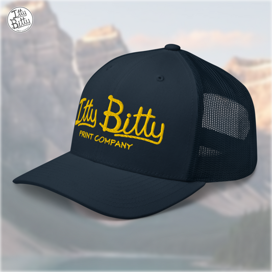 Trucker Hat Navy Yellow
