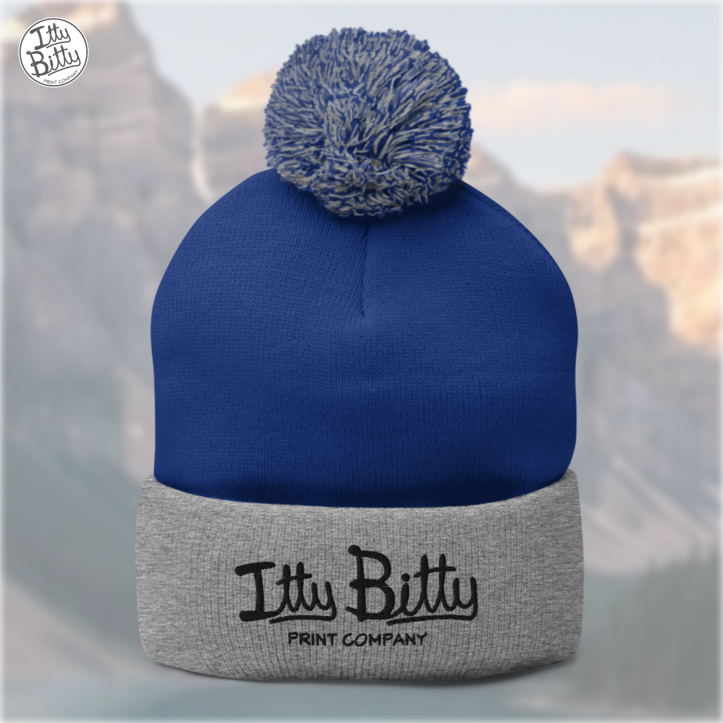 POM-POM Blue Grey Black