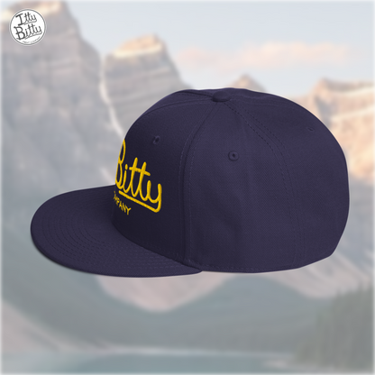 Flat Brim Snap Navy Yellow