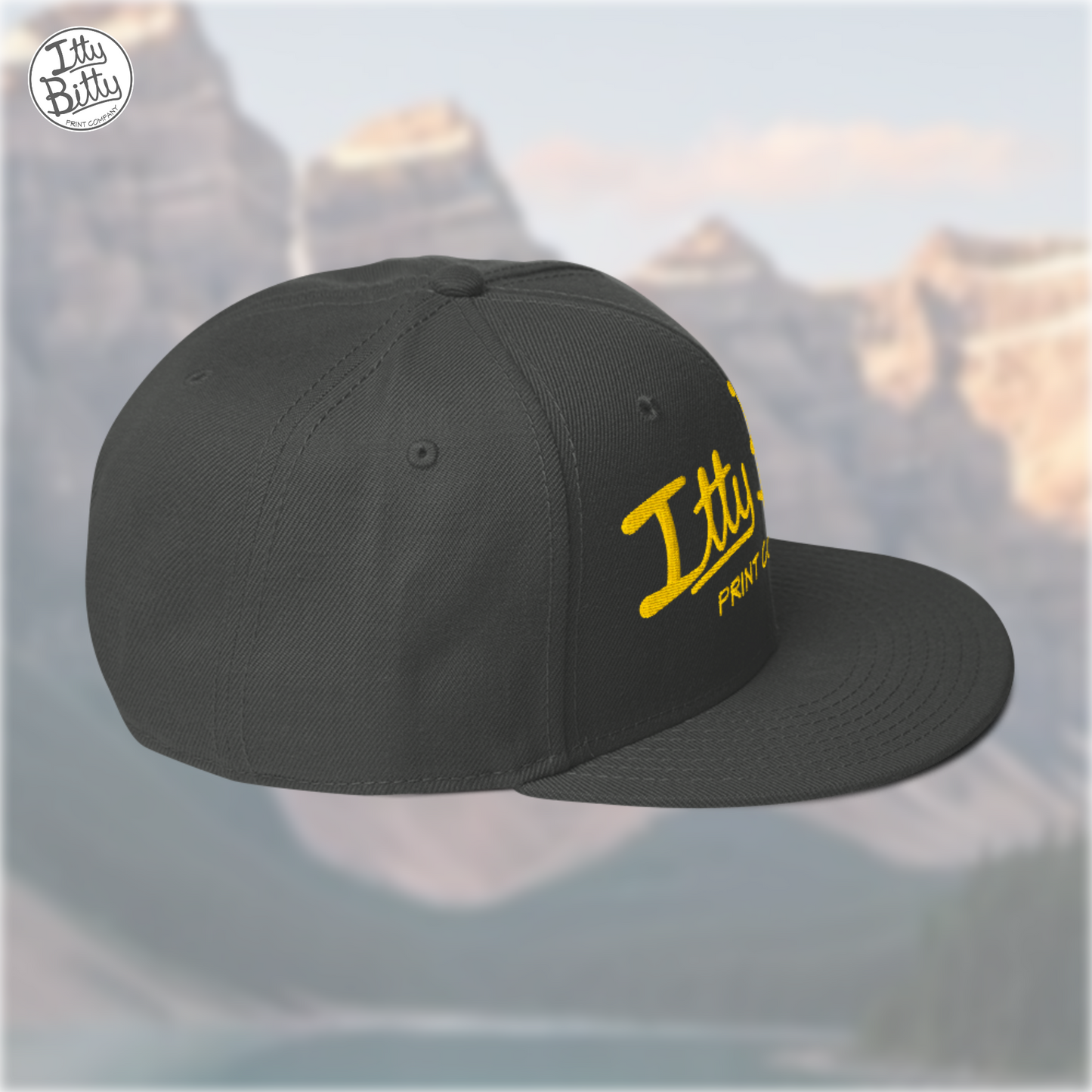 Flat Brim Snap Grey Yellow