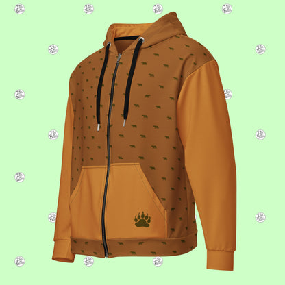 Golden Bear - Zipper Hoodie - Unisex