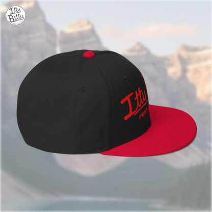 Flat Brim Snap Black Red