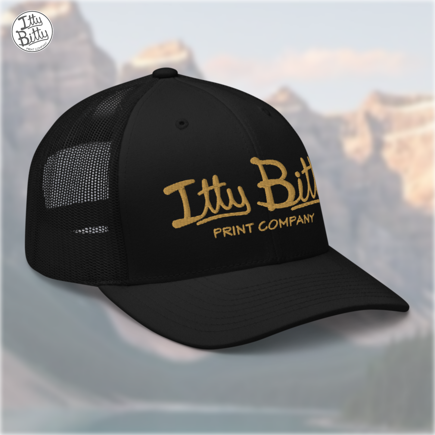 Trucker Hat Black Gold