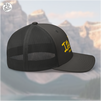 Trucker Hat Charcoal Yellow
