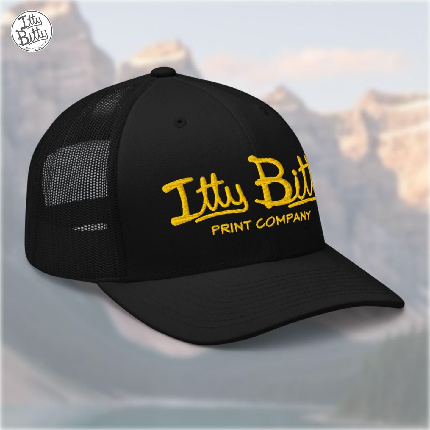 Trucker Hat Black Yellow