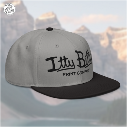 Flat Brim Snap Grey Black
