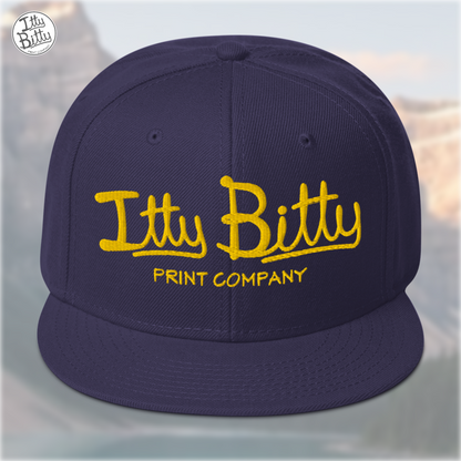 Flat Brim Snap Navy Yellow