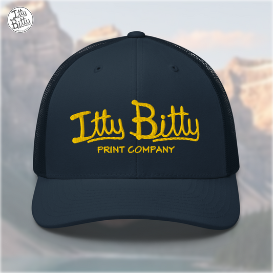 Trucker Hat Navy Yellow