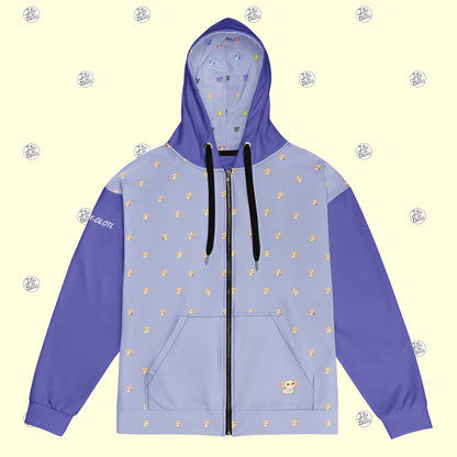 RELAX-olotl - Zipper Hoodie - Unisex
