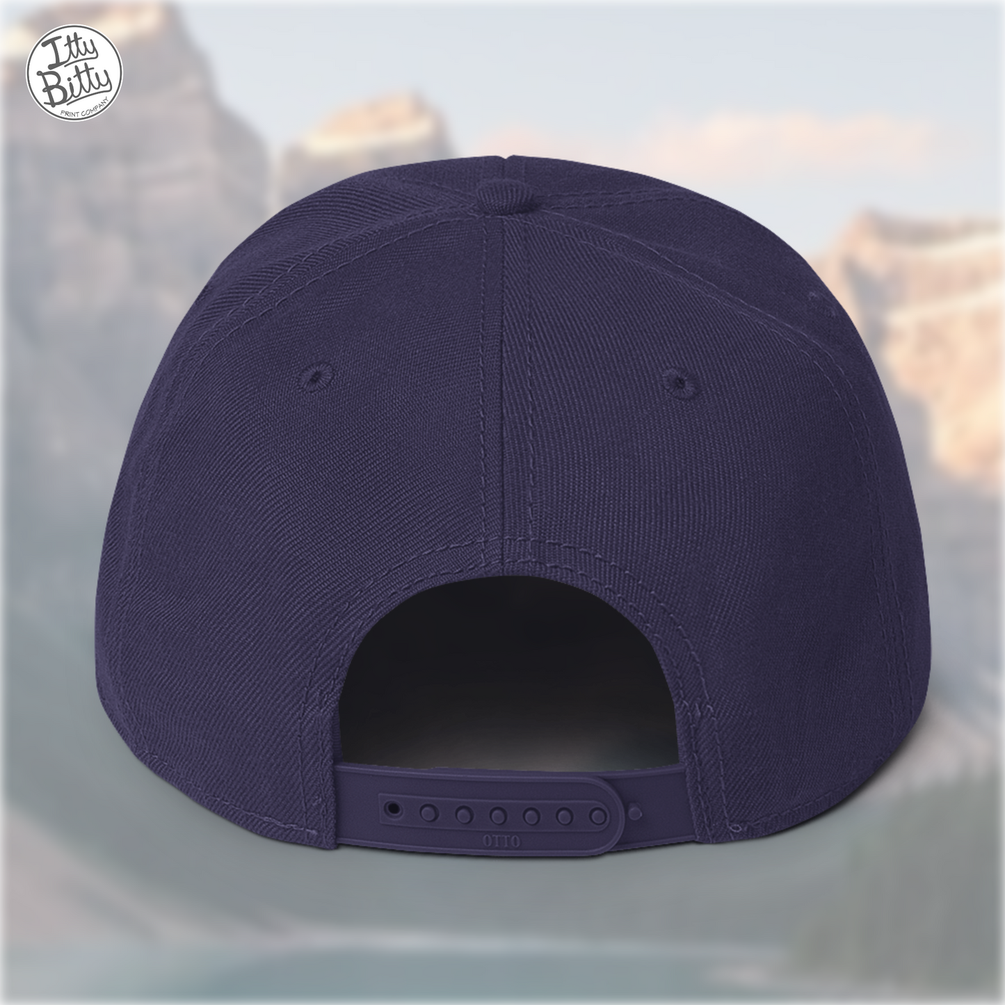 Flat Brim Snap Navy Yellow