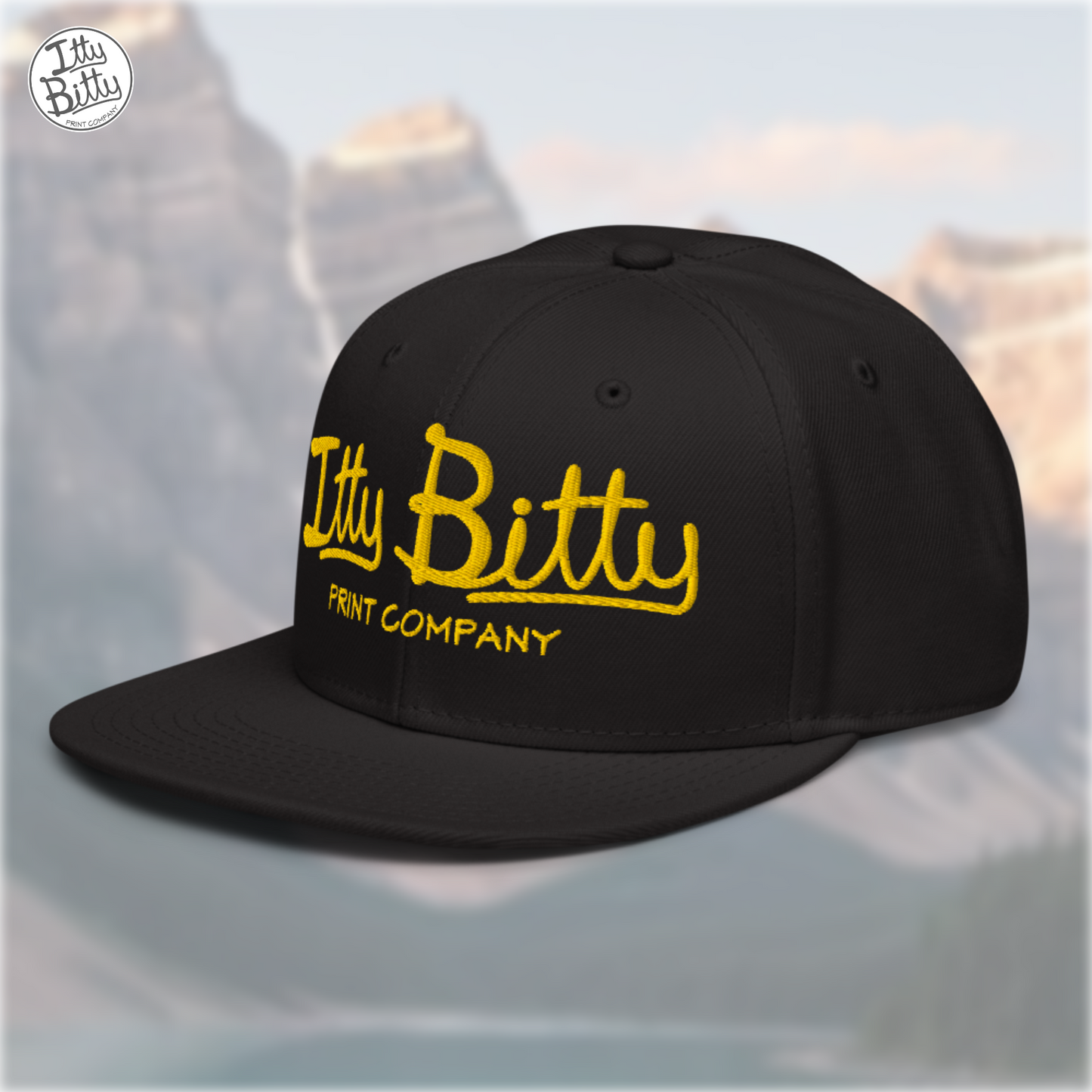 Flat Brim Snap Black Yellow