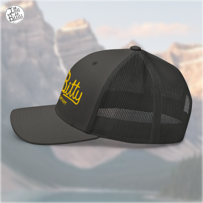 Trucker Hat Charcoal Yellow